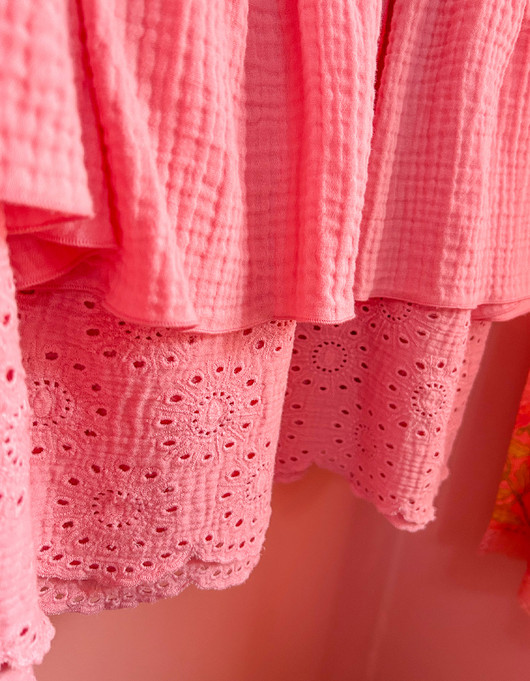 Ihana rimpsuhame vaaleanpunainen