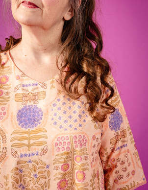 Rosina-mekko vaalea persikka