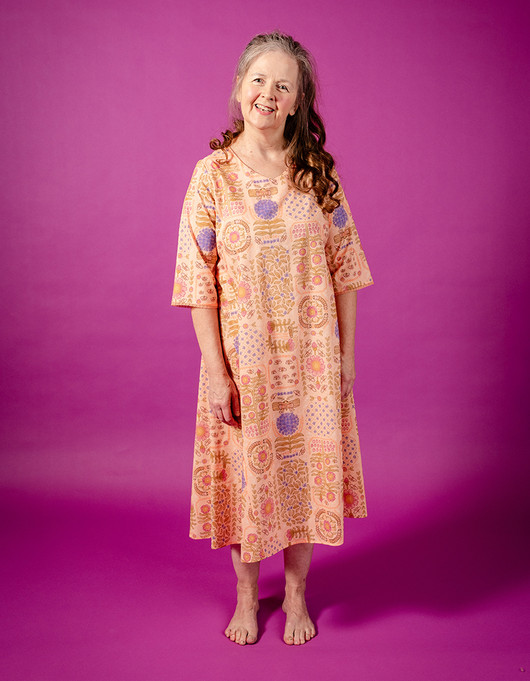 Rosina-mekko vaalea persikka