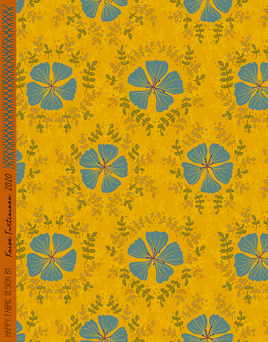 Neilikka-puuvillatrikoo kultainen