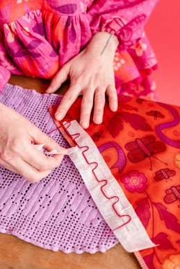 Kuminauha 1 mm vaaleanpunainen