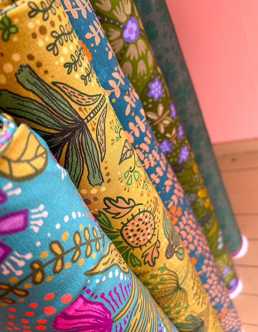 Leväniitty-puuvillatrikoo petrooli