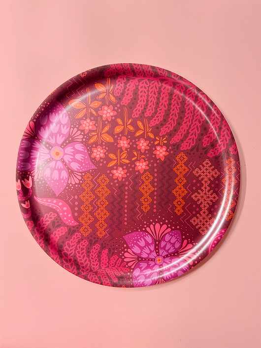 Keskikokoinen tarjotin viini Mehtä