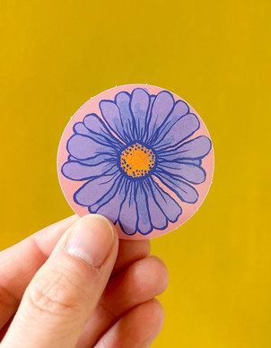 Kakkara - tarra sininen