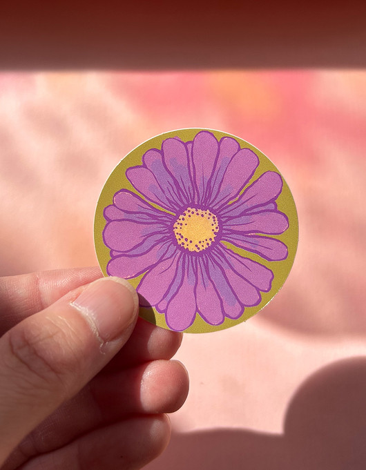 Kakkara - tarra liila