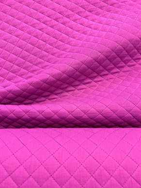 Puuvillamusliini tikattu fuksia