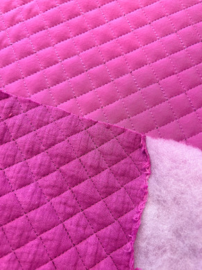 Puuvillamusliini tikattu fuksia