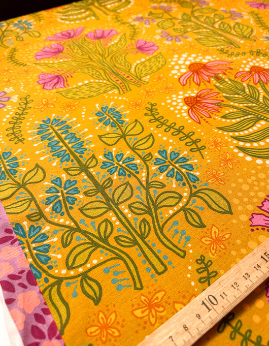 Herbaario-puuvillatrikoo kultainen