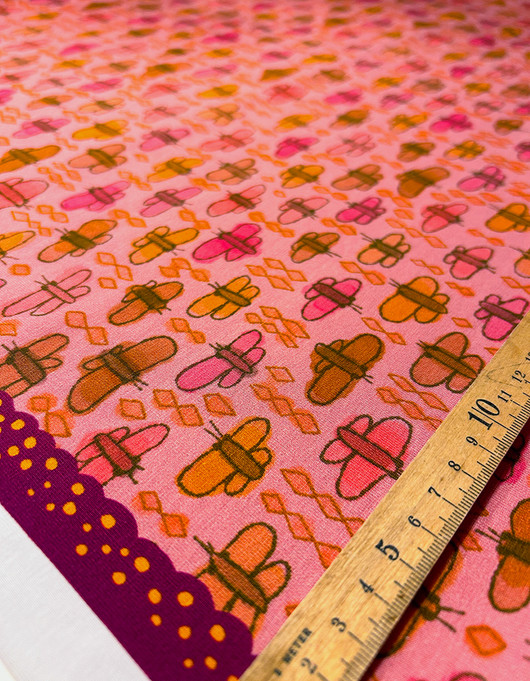 Pomonella-puuvillatrikoo vanha roosa