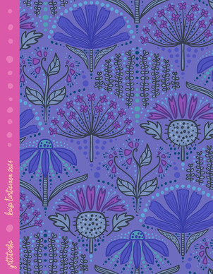 Yrttitarha-puuvillatrikoo sininen