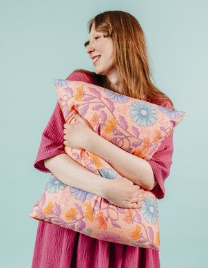 Tyynyliina vaaleanpunainen Aliisan kukkala