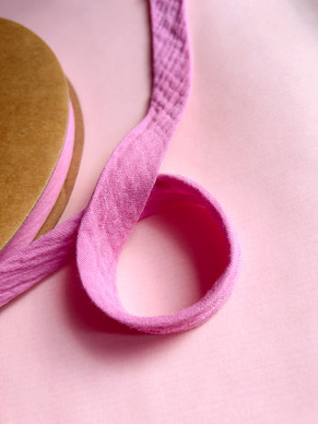 Musliinivinonauha 20 mm vaalea pinkki