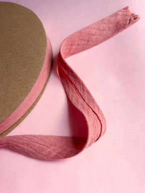 Musliinivinonauha 20 mm vanha roosa