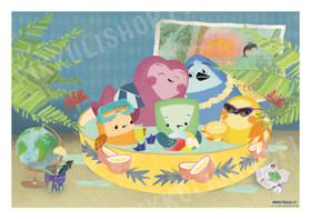 Pikkuli tahtoo lomalle -juliste