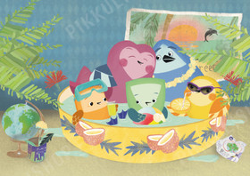 Pikkuli tahtoo lomalle -kortti