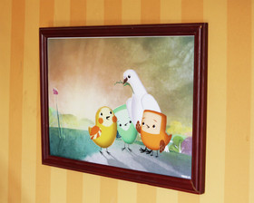 Pikkuli ja Rauhankyyhky -juliste