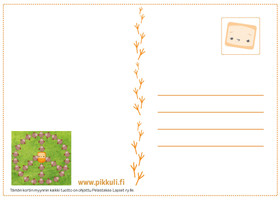 Pikkuli ja Rauhankyyhky -kortti