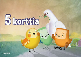 Pikkuli ja Rauhankyyhky -kortti 5 kappaletta