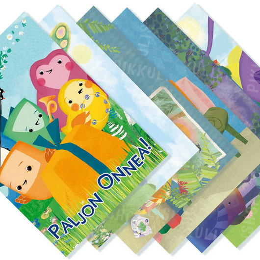 Pikkulin postikorttipaketti - kuusi erilaista