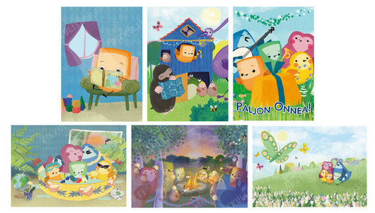 Pikkulin postikorttipaketti - kuusi erilaista