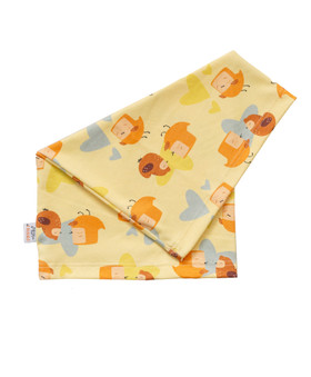 Tuubihuivi keltainen - Pikkuli, pyy ja sydän