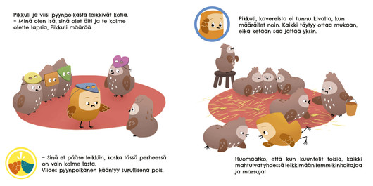 Pikkuli oppii kaveritaitoja