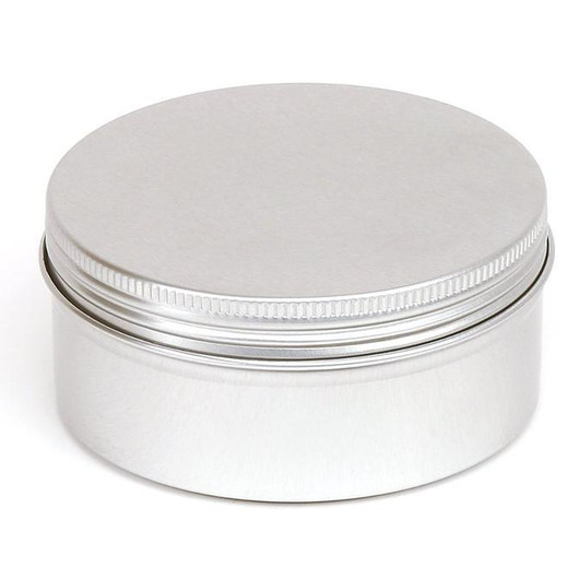 150 ml metallipurkki, hopeanvärinen
