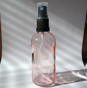 100 ml suihkepullo, vaaleanpunainen lasi