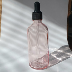 100 ml pipettipullo, vaaleanpunainen lasi