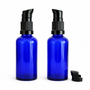 50 ml sininen lasinen pumppupullo