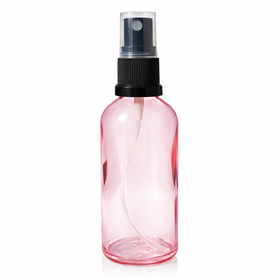 100 ml suihkepullo, vaaleanpunainen lasi
