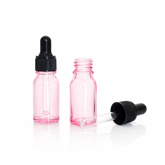 10 ml pipettipullo, vaaleanpunainen