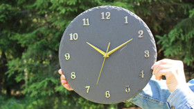 KOTA® -Stone - kivikuvioinen 3D-tulostettu seinäkello