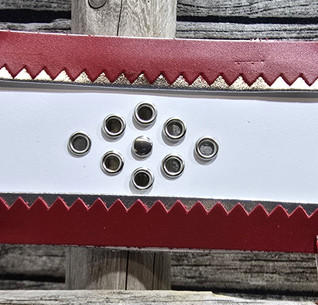 70mm valkea/hopea/punainen lapinvyö