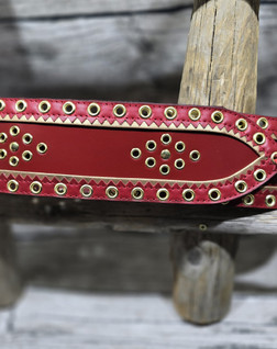 70mm punainen/kulta/punainen lapinvyö