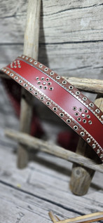 70mm punainen/hopea/konjakinruskea lapinvyö