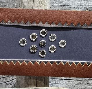 70mm harmaa/hopea/konjakinruskea lapinvyö