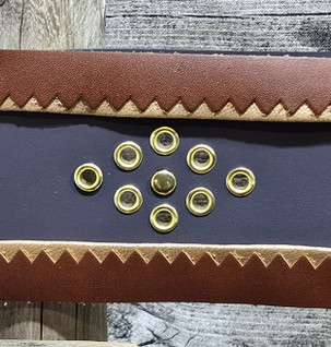 70mm harmaa/kulta/konjakinruskea lapinvyö