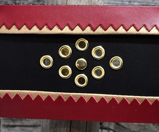 70mm musta/kulta/punainen lapinvyö