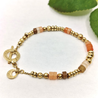 Ranneketju kullattua hopeaa T-lukolla