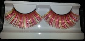 Fantasiaripset punakelta-hopea