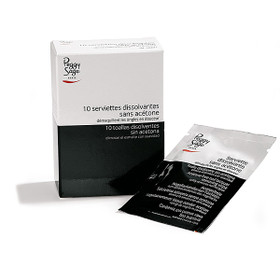 Peggy Sage Kynsilakanpoistoliinat 10kpl (10x4ml) | Asetoniton & Matkakoko