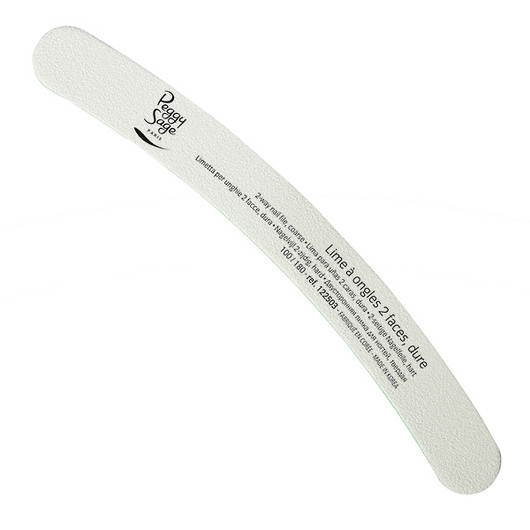 kaksiosainen kynsiviila banaaninmallinen 100/180, white