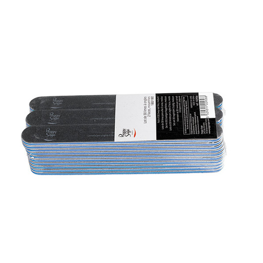 Pack 30 2-way nail files 180/180, black