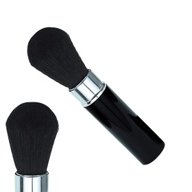 Retractable blush brush