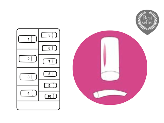 Peggy Sage Ammattilaiskynsitipit 500kpl | Universaali Neliö (Universal Square)