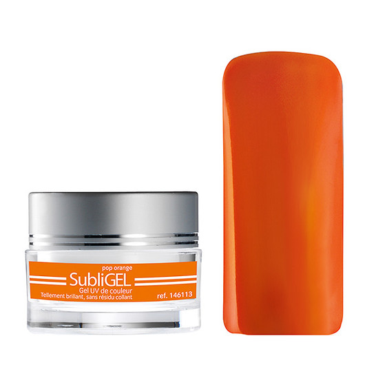 Subligel UV-värigeeli – Pop Orange 7 ml