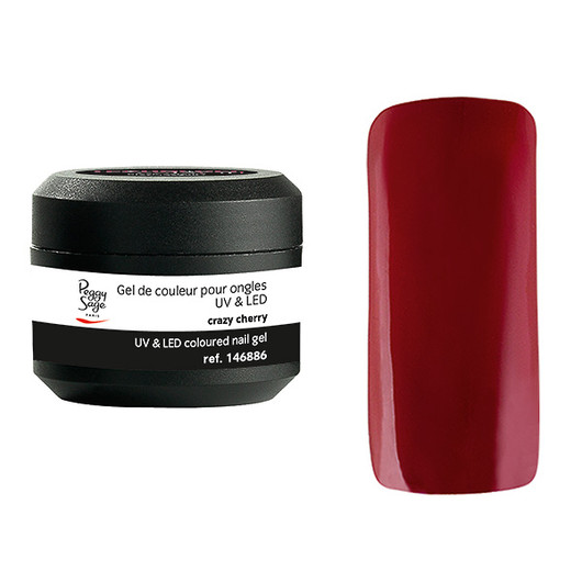 Coloured UV nail gel crazy cherry 5g