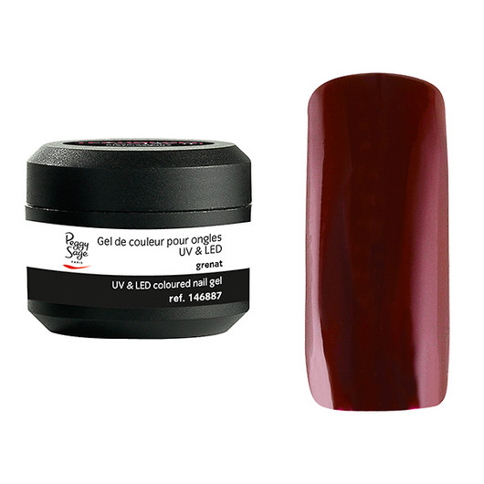 Coloured UV nail gel grenat 5g