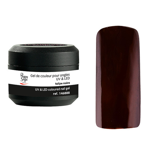 Coloured UV nail gel tulipe noire 5g